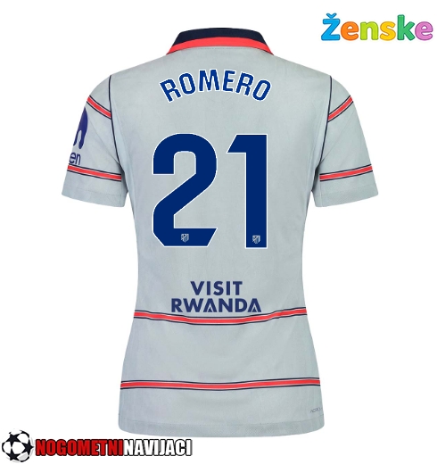 Ženske Nogometnih dresov Atletico Madrid Cristian Romero #21 Tretji 2026-27 Kratki rokavi Ženske Nogometnih dresov Atletico Madrid Cristian Romero #21 Tretji 2026-27 Kratki rokavi